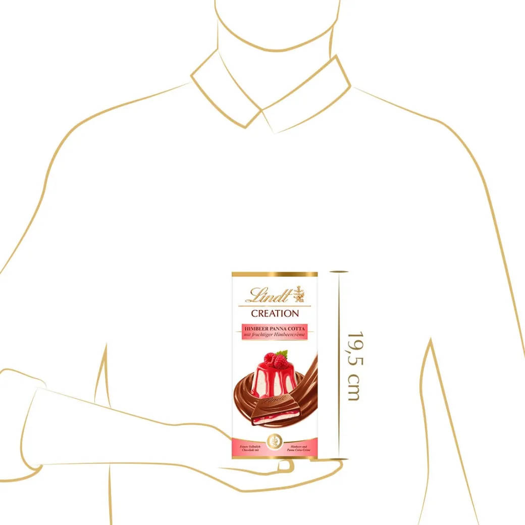 Best CREATION Himbeer Panna Cotta, 150g Tafeln|Frucht