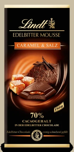 Fashion Edelbitter Mousse Caramel & Salz, 150g Tafeln|Karamell