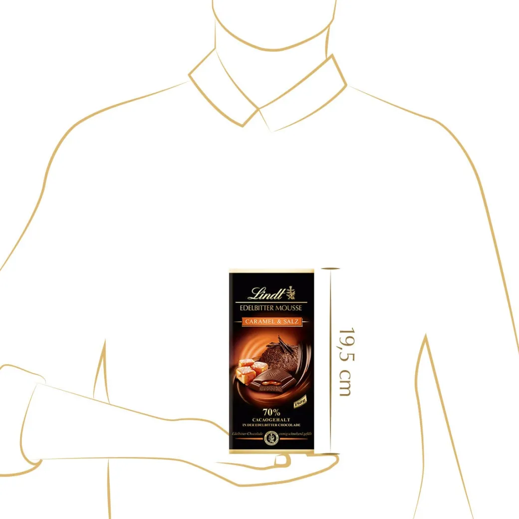Fashion Edelbitter Mousse Caramel & Salz, 150g Tafeln|Karamell