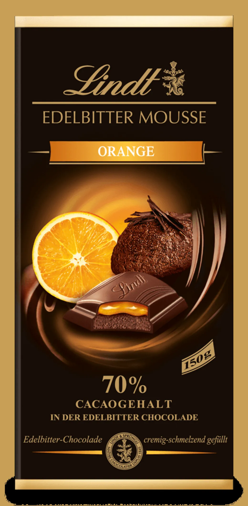 Online Edelbitter Mousse Orange, 150g Tafeln|Frucht