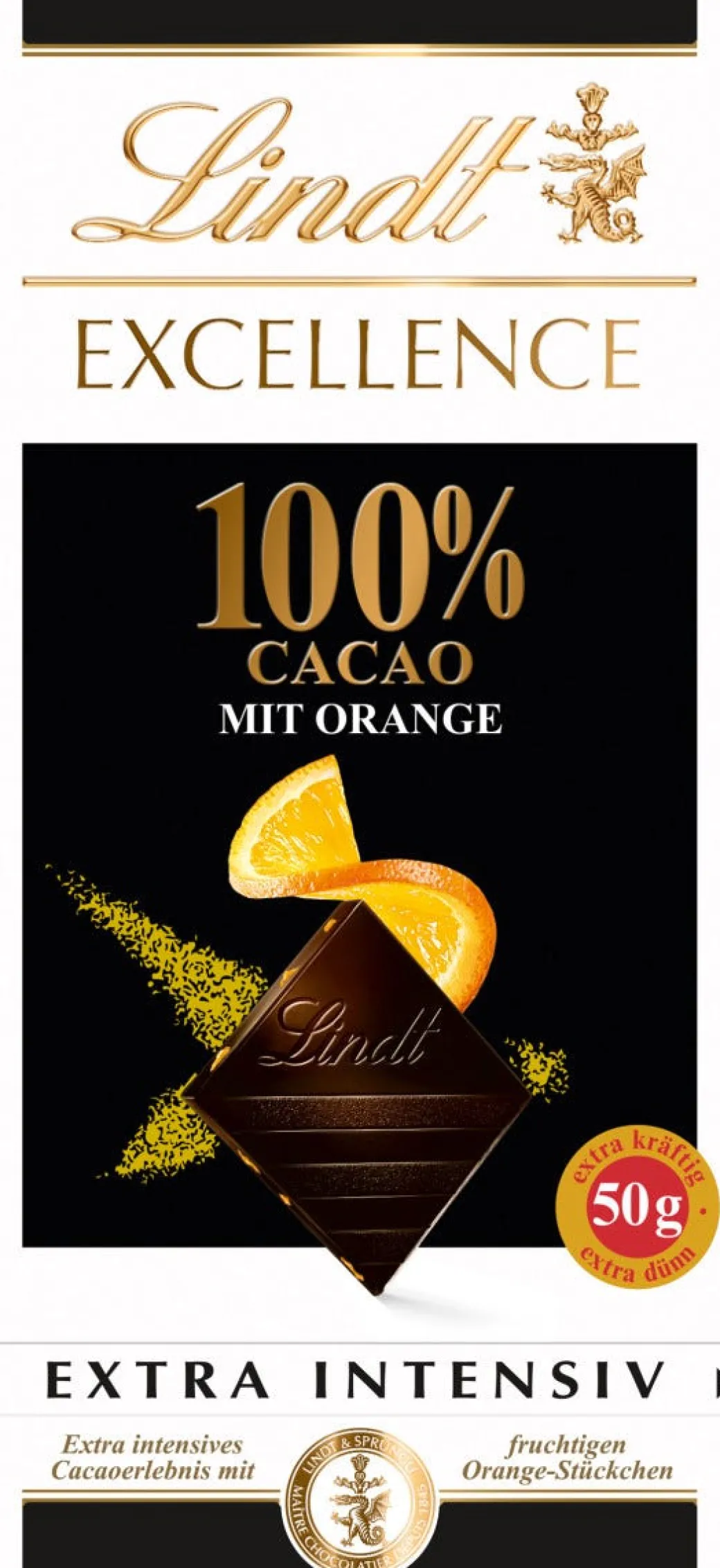 Clearance EXCELLENCE 100% Orange, 50g Tafeln|Frucht