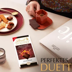 Sale EXCELLENCE Pailleté mit feinem Gebäck & Caramel, 100g Tafeln|Dunkel
