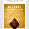 Clearance EXCELLENCE Pailleté mit knuspriger Waffel, 100g Tafeln|Dunkel