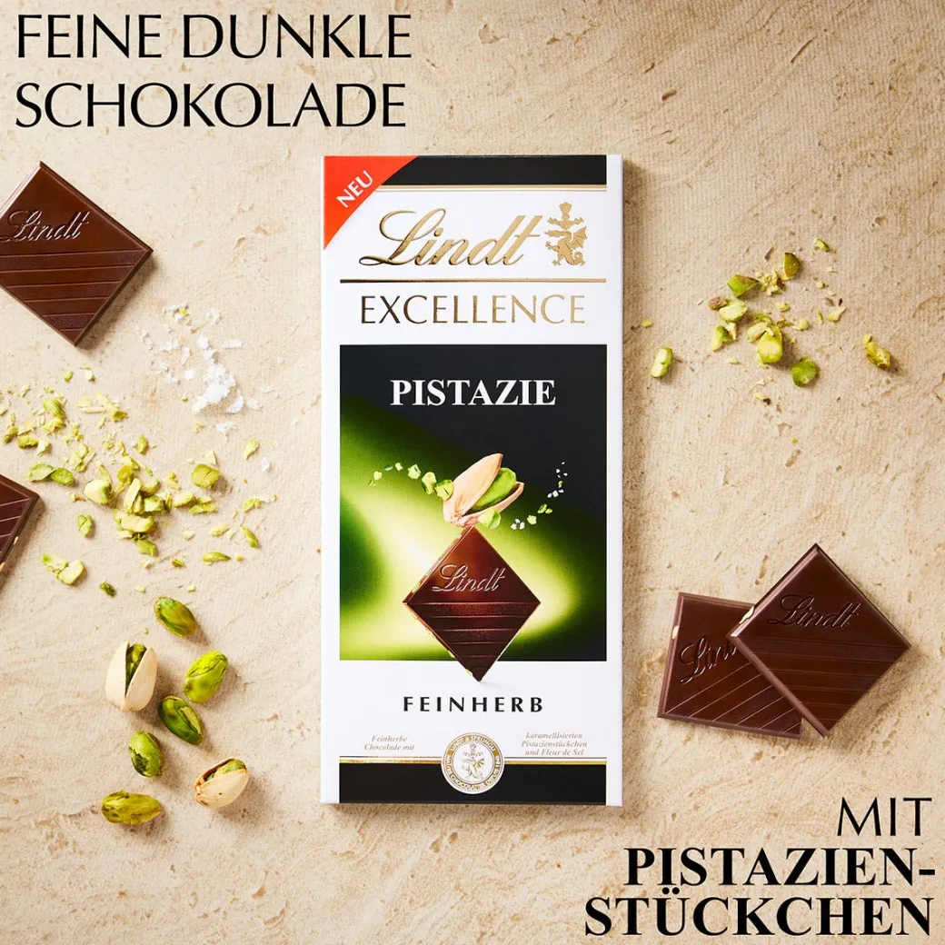 Discount EXCELLENCE Pistazie, 100g Tafeln|Nuss