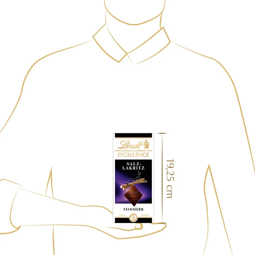 New EXCELLENCE Salz-Lakritz, 100g Tafeln