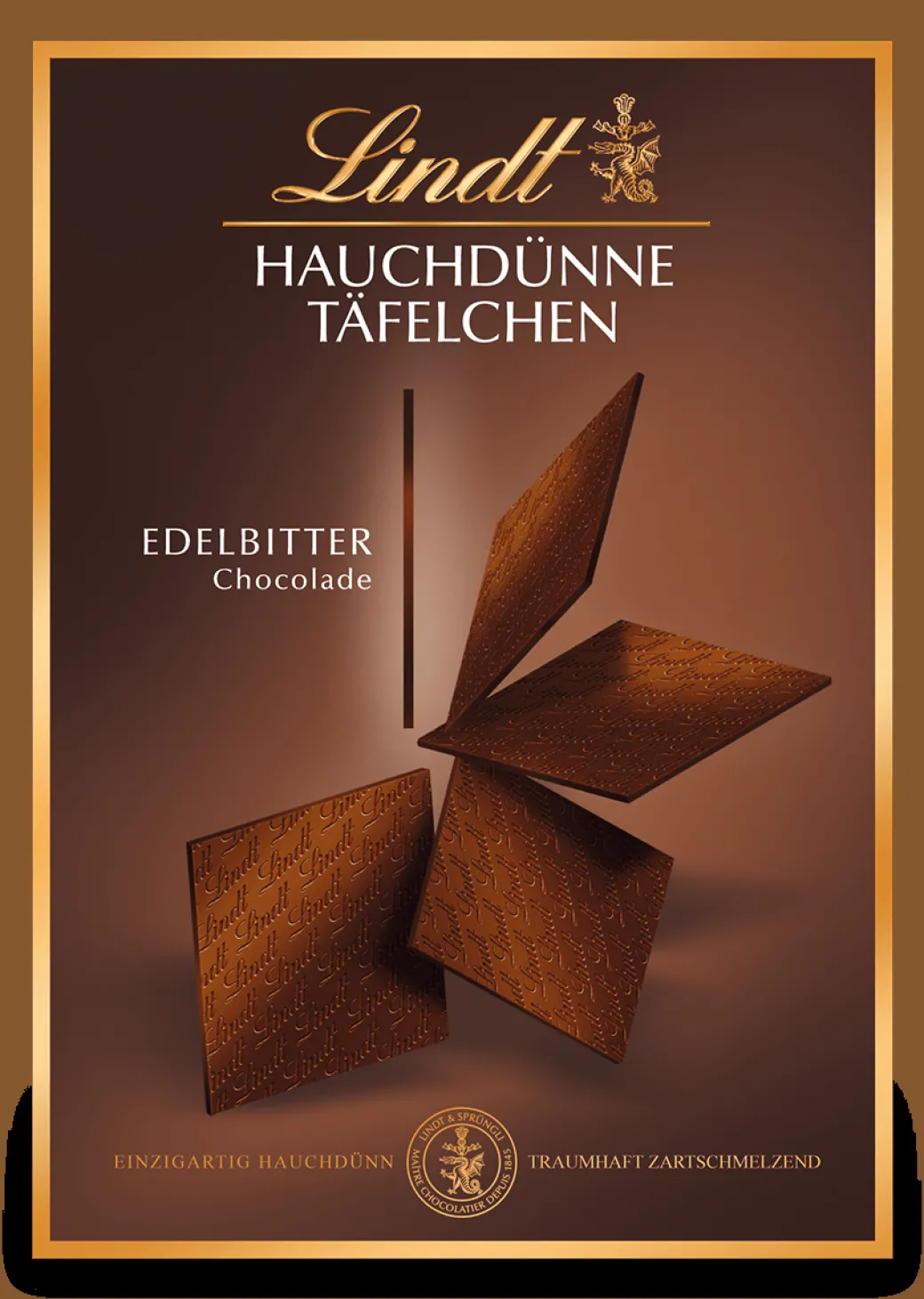Best Hauchdünne Täfelchen Edelbitter, 125g Tafeln|Dunkel