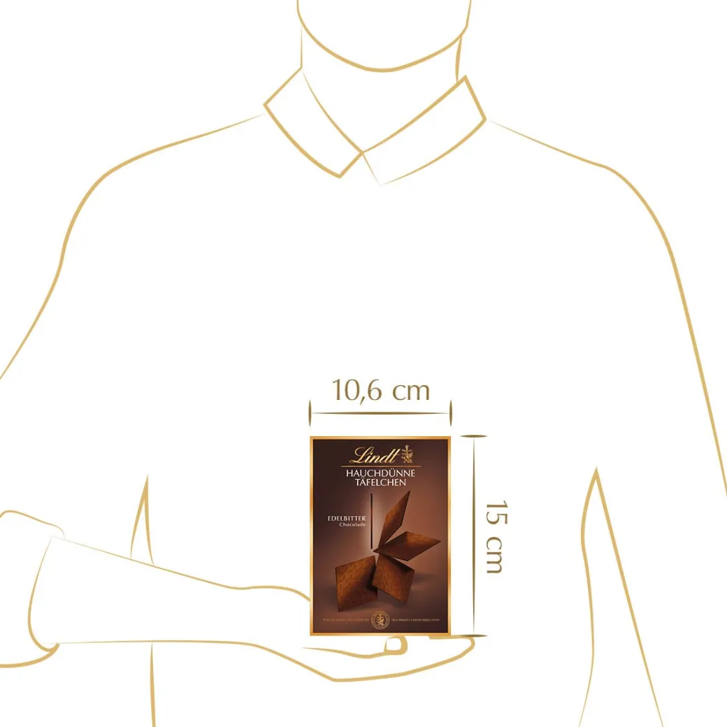 Best Hauchdünne Täfelchen Edelbitter, 125g Tafeln|Dunkel