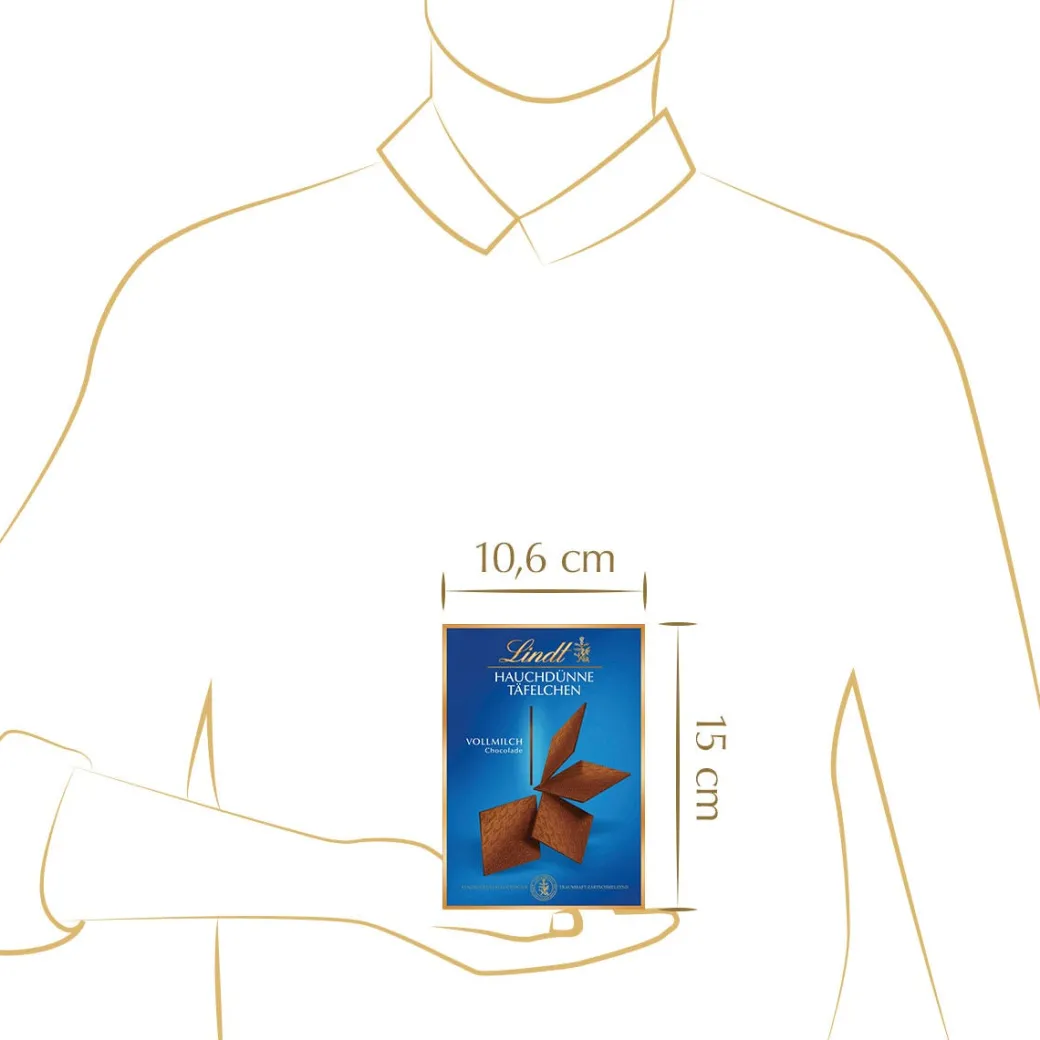 Outlet Hauchdünne Täfelchen Vollmilch, 125g Sonstiges|Tafeln
