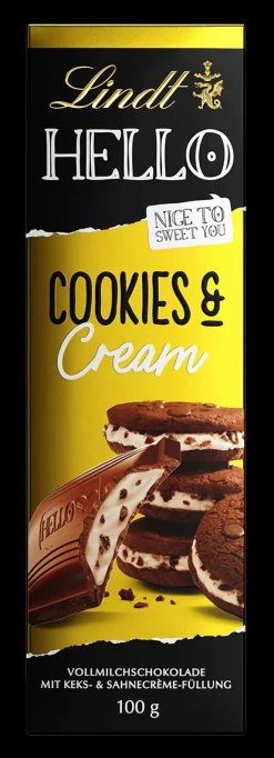 Discount HELLO Cookies & Cream, 100g Tafeln|Vollmilch