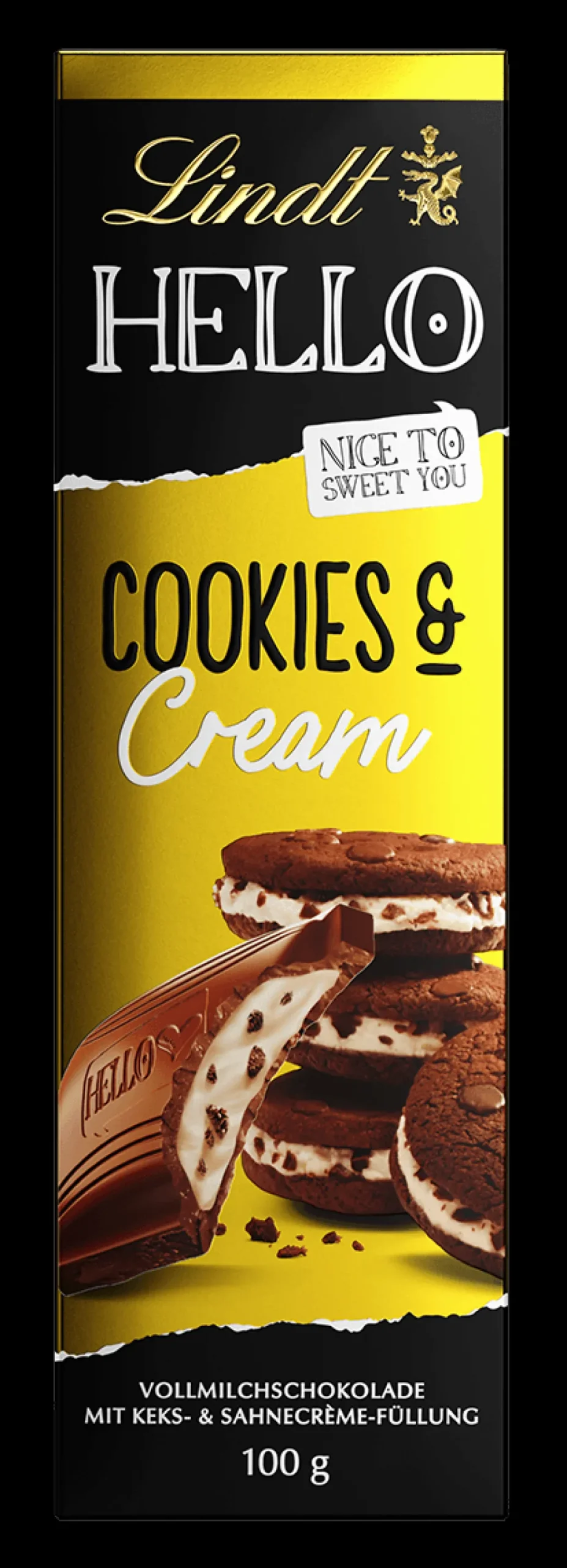 Discount HELLO Cookies & Cream, 100g Tafeln|Vollmilch