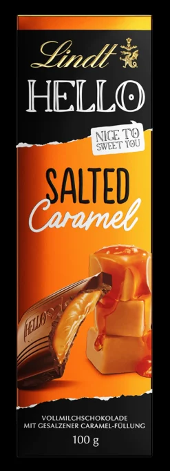 Hot HELLO Salted Caramel, 100g Tafeln|Karamell