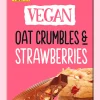 New HELLO Vegan Oat Crumbles & Strawberries, 100g Tafeln|Vegan
