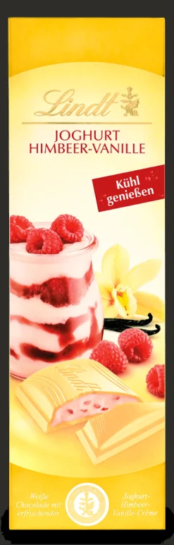 Discount Joghurt Himbeer-Vanille, weiß, 100g Tafeln|Frucht