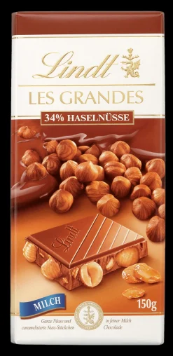 Outlet LES GRANDES Haselnuss Milch, 150g Tafeln|Nuss