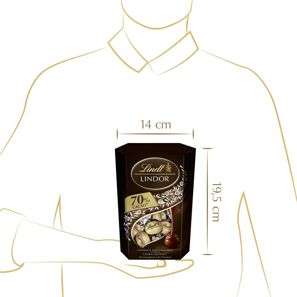 Online LINDOR Cornet 70%, 500g Dunkel|Cornet
