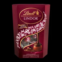 Clearance LINDOR Cornet Double Chocolate, 500g Cornet