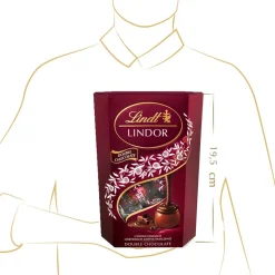 Clearance LINDOR Cornet Double Chocolate, 500g Cornet