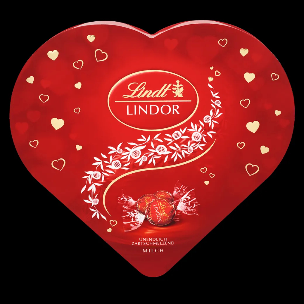 Online LINDOR Herzbox Milch, 325g Vollmilch