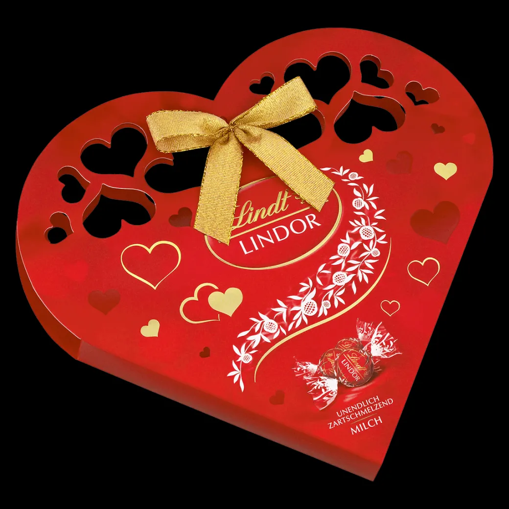 New LINDOR Herzpackung Milch, 200g Vollmilch