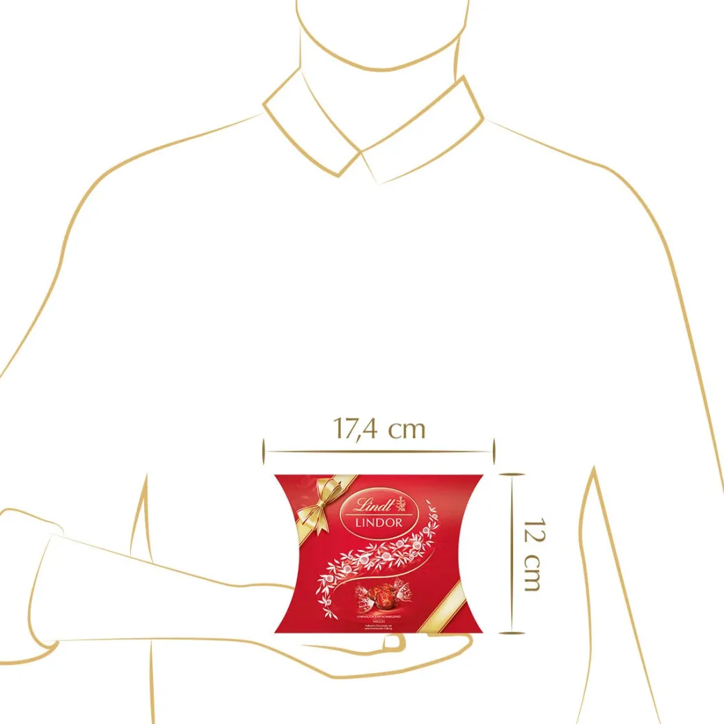 Hot LINDOR Kissenpackung Milch, 150g Sonstiges|Vollmilch