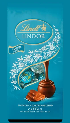 Online LINDOR Kugel Beutel Caramel & Salz, 137g Beutel & Xl Beutel|Karamell