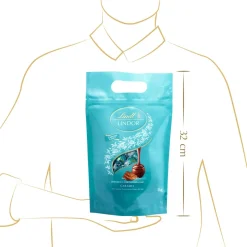 Hot LINDOR Kugel Beutel Caramel & Salz, 1000g Beutel & Xl Beutel|Karamell