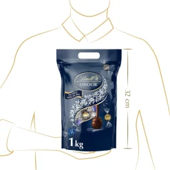 Fashion LINDOR Kugel Beutel Dunkle Mischung, 1000g Beutel & Xl Beutel