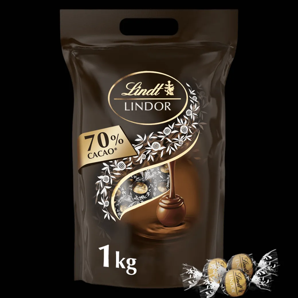Sale LINDOR Kugel Beutel Extra Dark 70%, 1000g Beutel & Xl Beutel|Dunkel