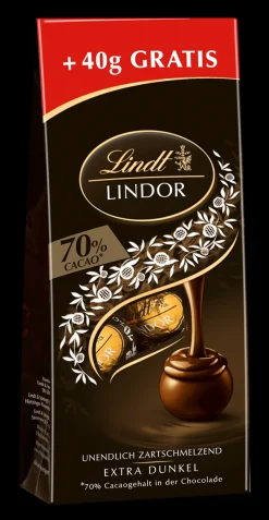New LINDOR Kugel Beutel Extra Dark 70%, 150g Beutel & Xl Beutel