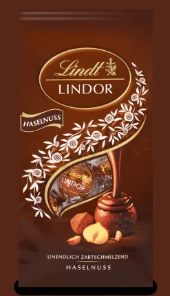 Best LINDOR Kugel Beutel Haselnuss, 137g Beutel & Xl Beutel|Nuss