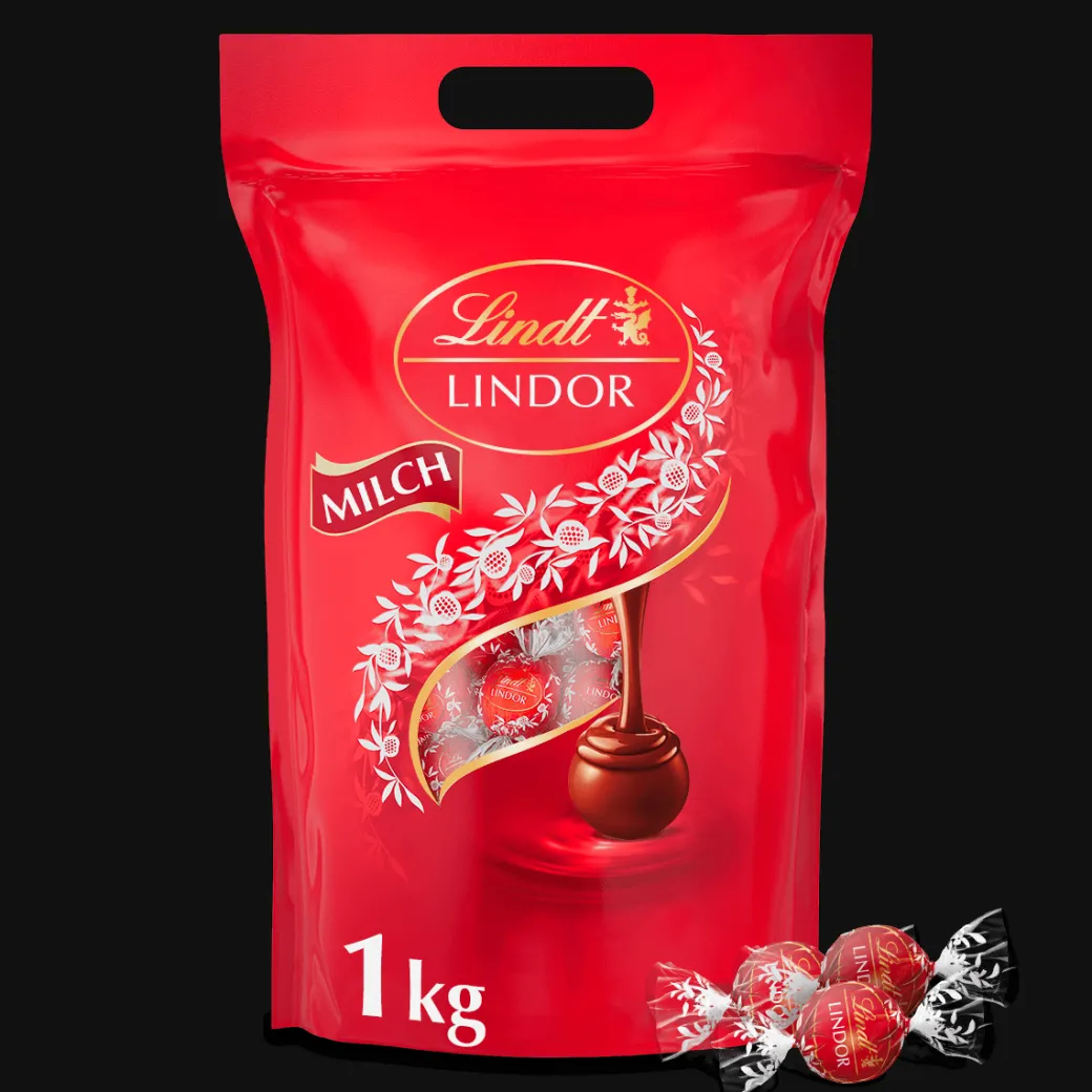 Fashion LINDOR Kugel Beutel Milch, 1000g Beutel & Xl Beutel
