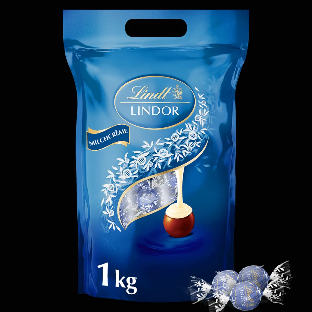 Sale LINDOR Kugel Beutel Milchcrème, 1000g Beutel & Xl Beutel