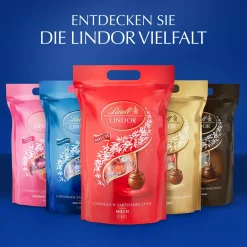 Sale LINDOR Kugel Beutel Milchcrème, 1000g Beutel & Xl Beutel