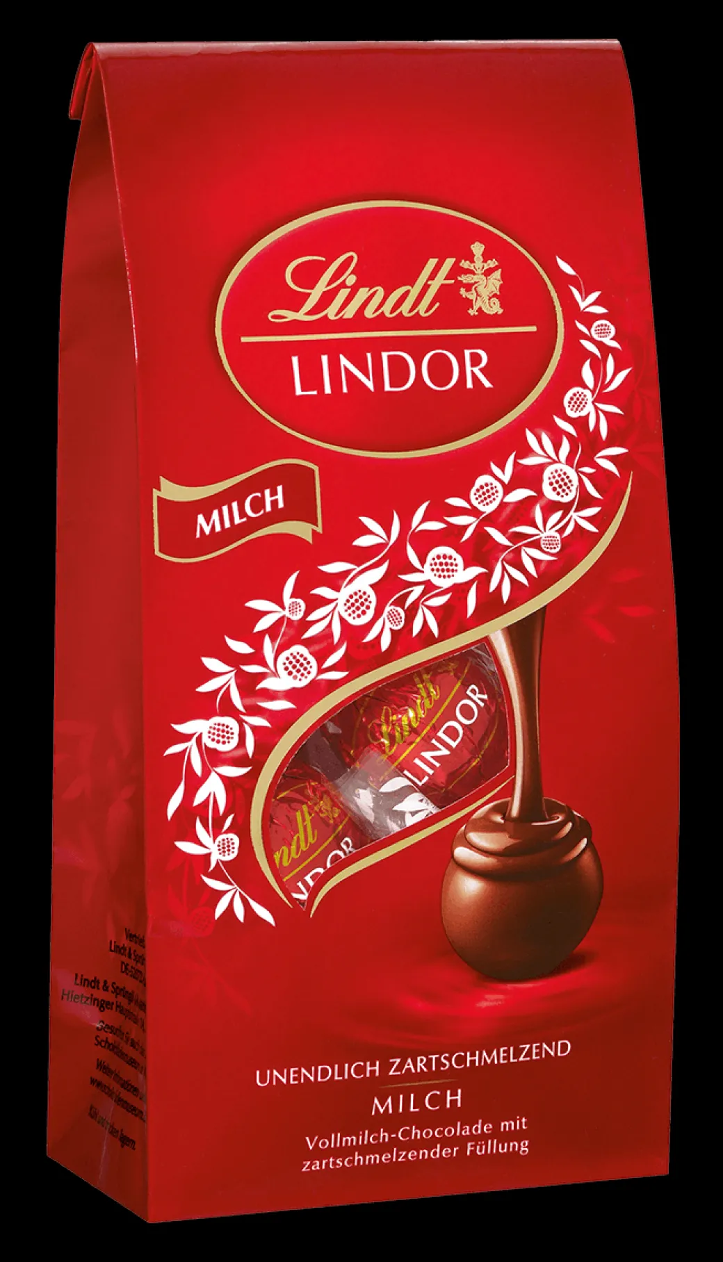 Fashion LINDOR Kugel Beutel Milch, 137g Vollmilch|Beutel & Xl Beutel