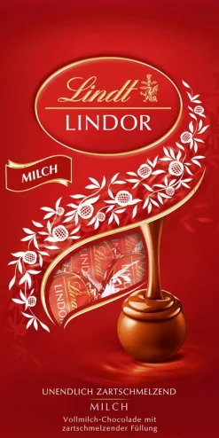 Fashion LINDOR Kugel Beutel Milch, 137g Vollmilch|Beutel & Xl Beutel