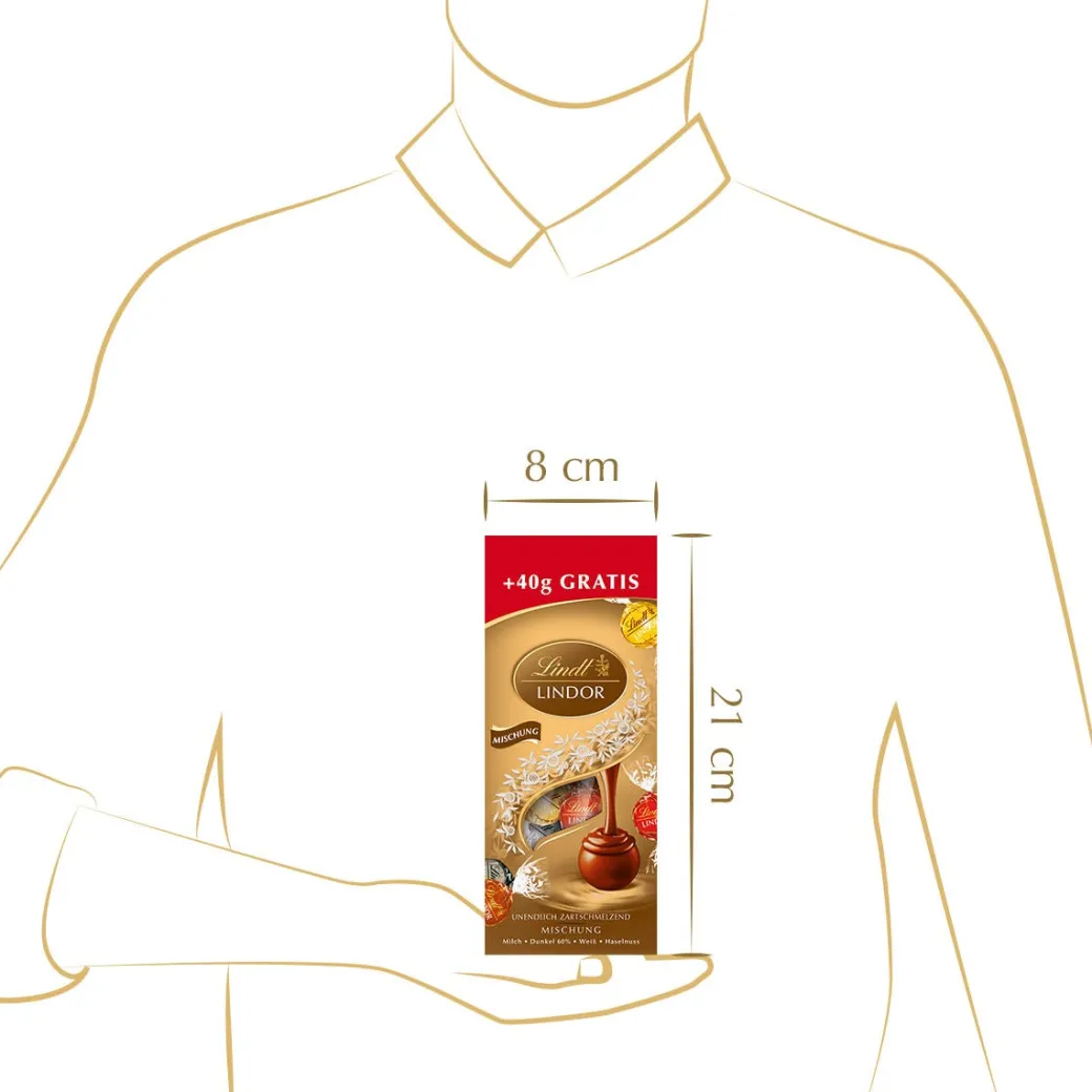 Clearance LINDOR Kugel Beutel Mischung, 150g Beutel & Xl Beutel