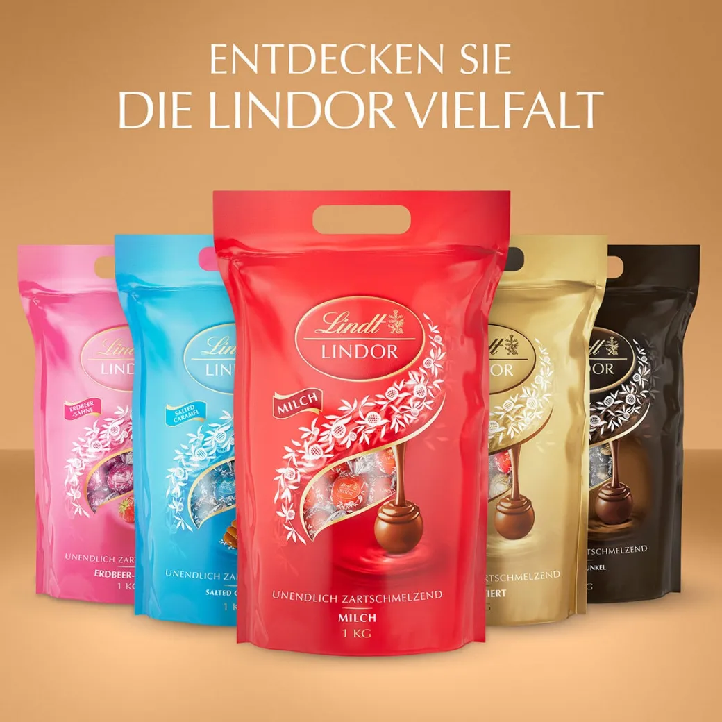 Clearance LINDOR Kugel Beutel Mischung, 1000g Beutel & Xl Beutel
