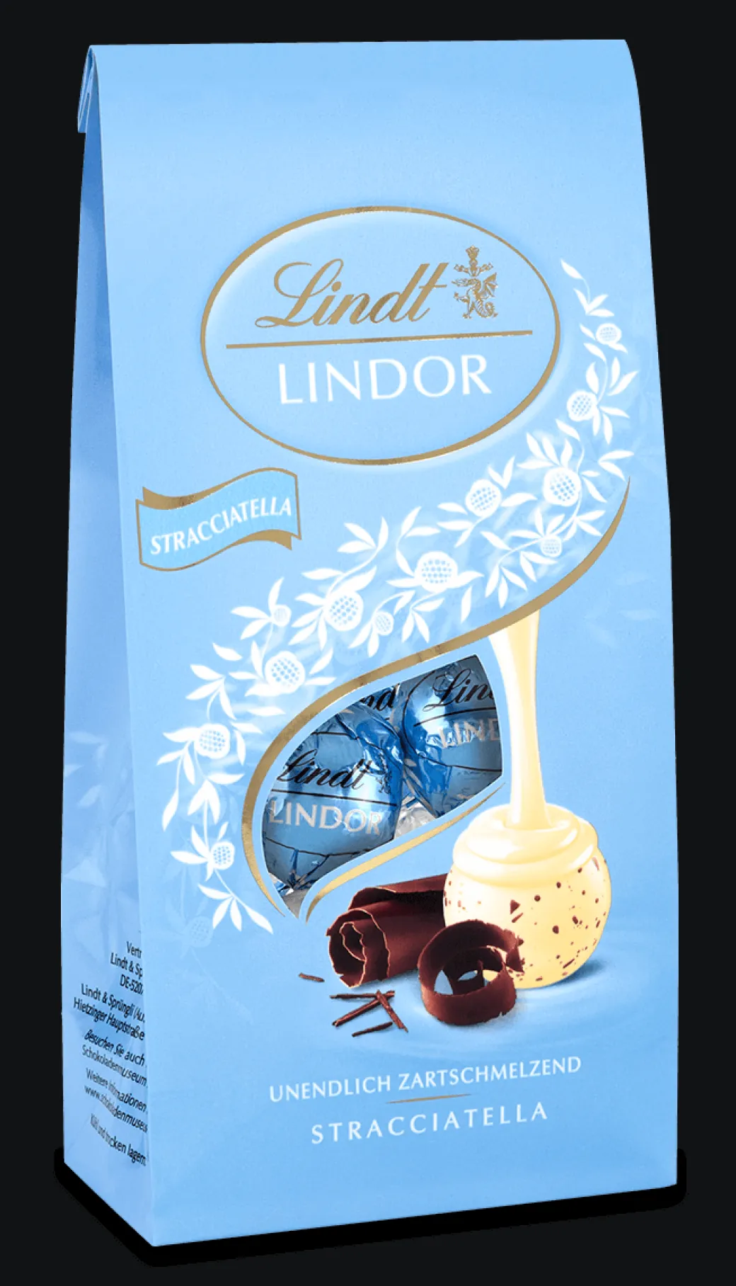 Hot LINDOR Kugel Beutel Stracciatella, 134g Beutel & Xl Beutel|Weiß