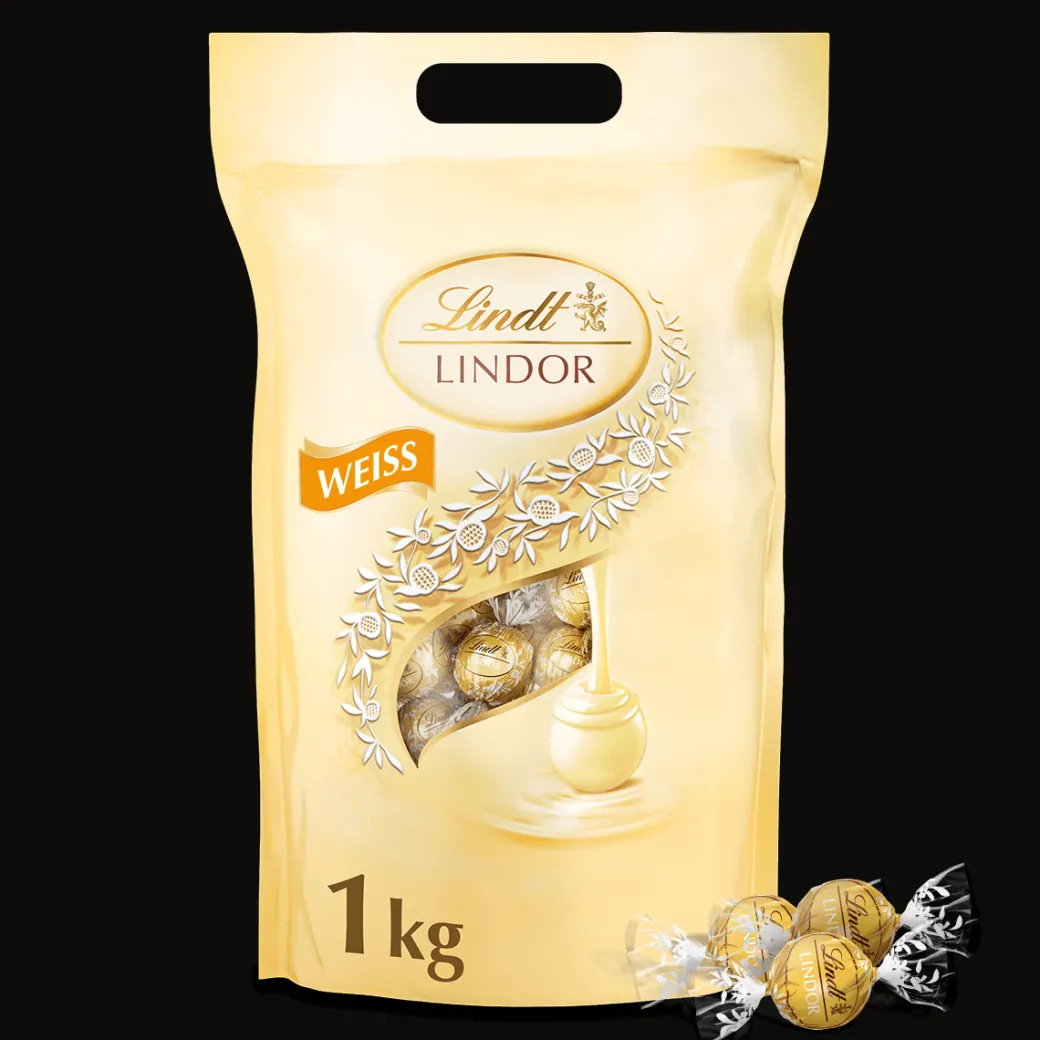 Discount LINDOR Kugel Beutel Weiß, 1000g Beutel & Xl Beutel|Weiß