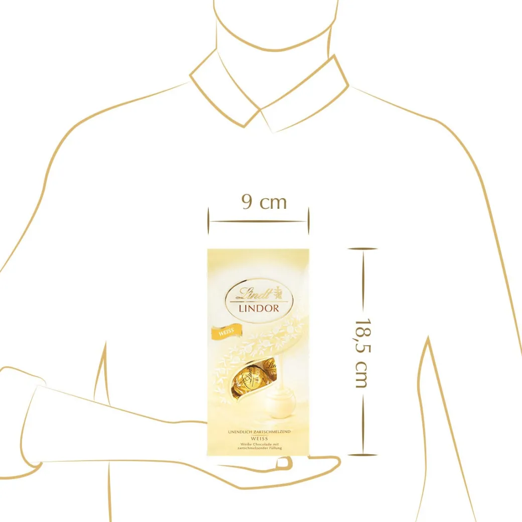 Clearance LINDOR Kugel Beutel Weiß, 136g Beutel & Xl Beutel|Weiß