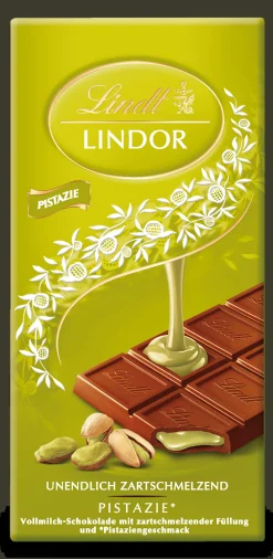 Clearance LINDOR Pistazie, 100g Tafeln|Nuss