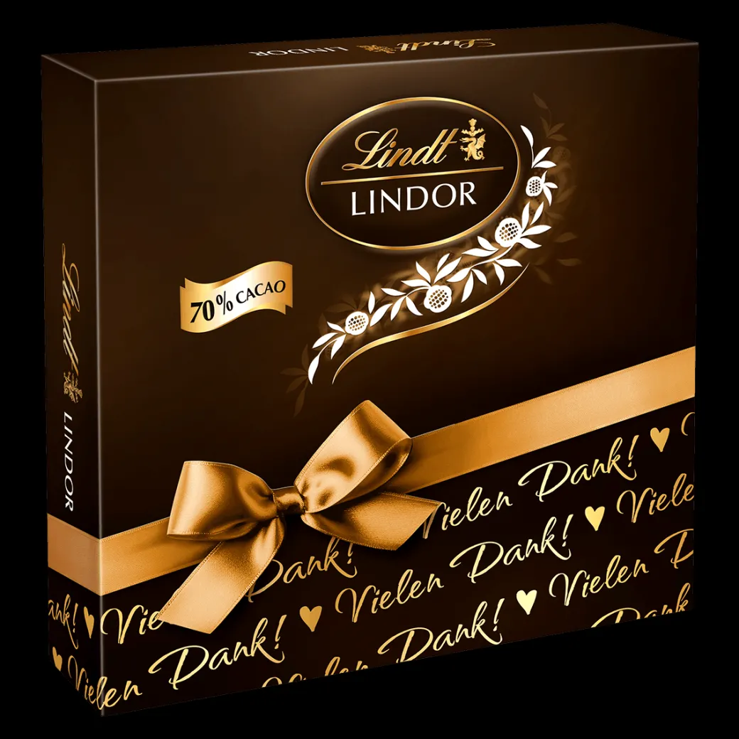 Outlet LINDOR Präsent Box Extra Dark 70%, 186g Dunkel