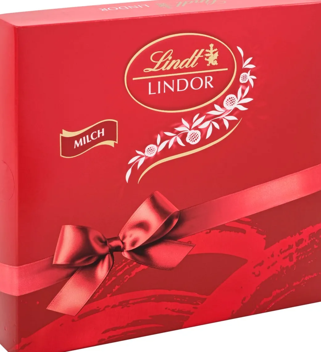 Outlet LINDOR Präsent Box Milch, 187g Vollmilch