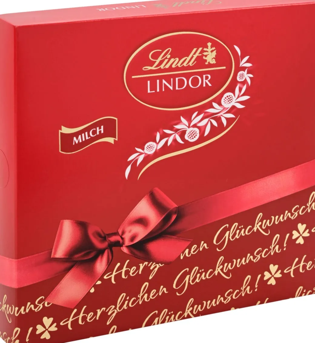 Outlet LINDOR Präsent Box Milch, 187g Vollmilch