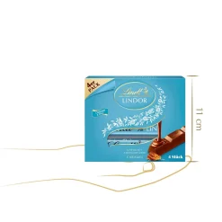 Outlet LINDOR Stick Multipack Caramel & Salz, 4 x 25g Karamell
