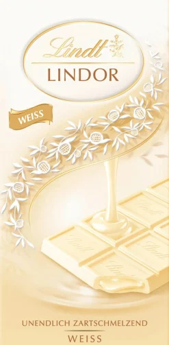 Clearance LINDOR Weiß, 100g Tafeln