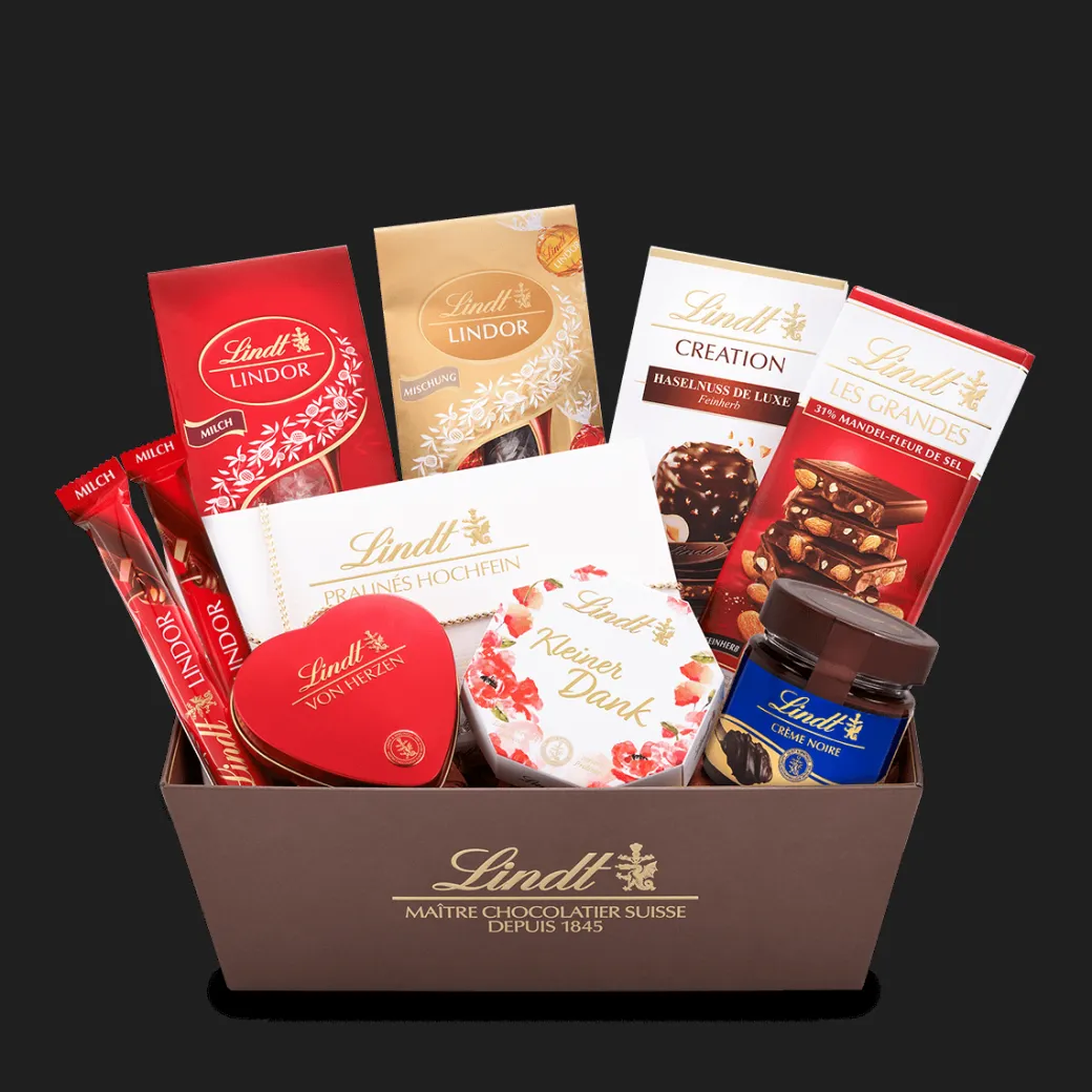 Online "Für die Liebsten" Geschenkkorb, 1060g Sticks|Tafeln
