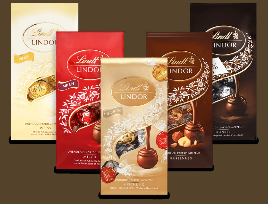 New LINDOR Beutel Set, 683g Beutel & Xl Beutel