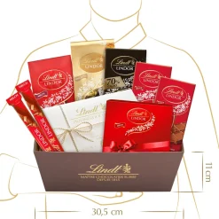 New LINDOR Geschenkkorb, 957g Sticks|Mit Alkohol
