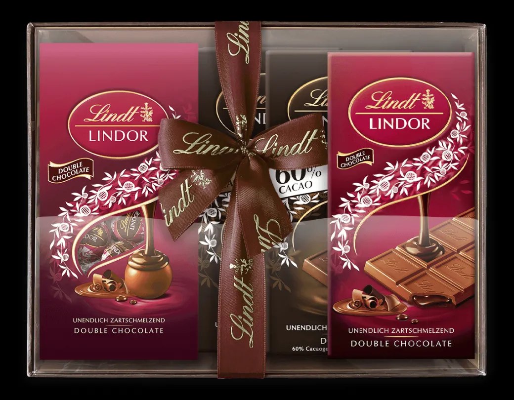 Clearance LINDOR Geschenkkorb Dark, 747g Sticks|Tafeln